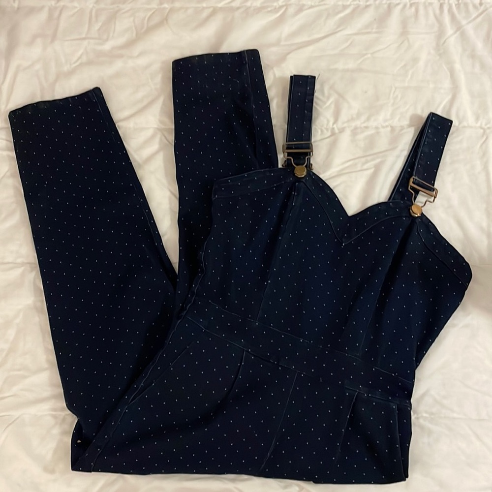 Unique Vintage polkadot overalls